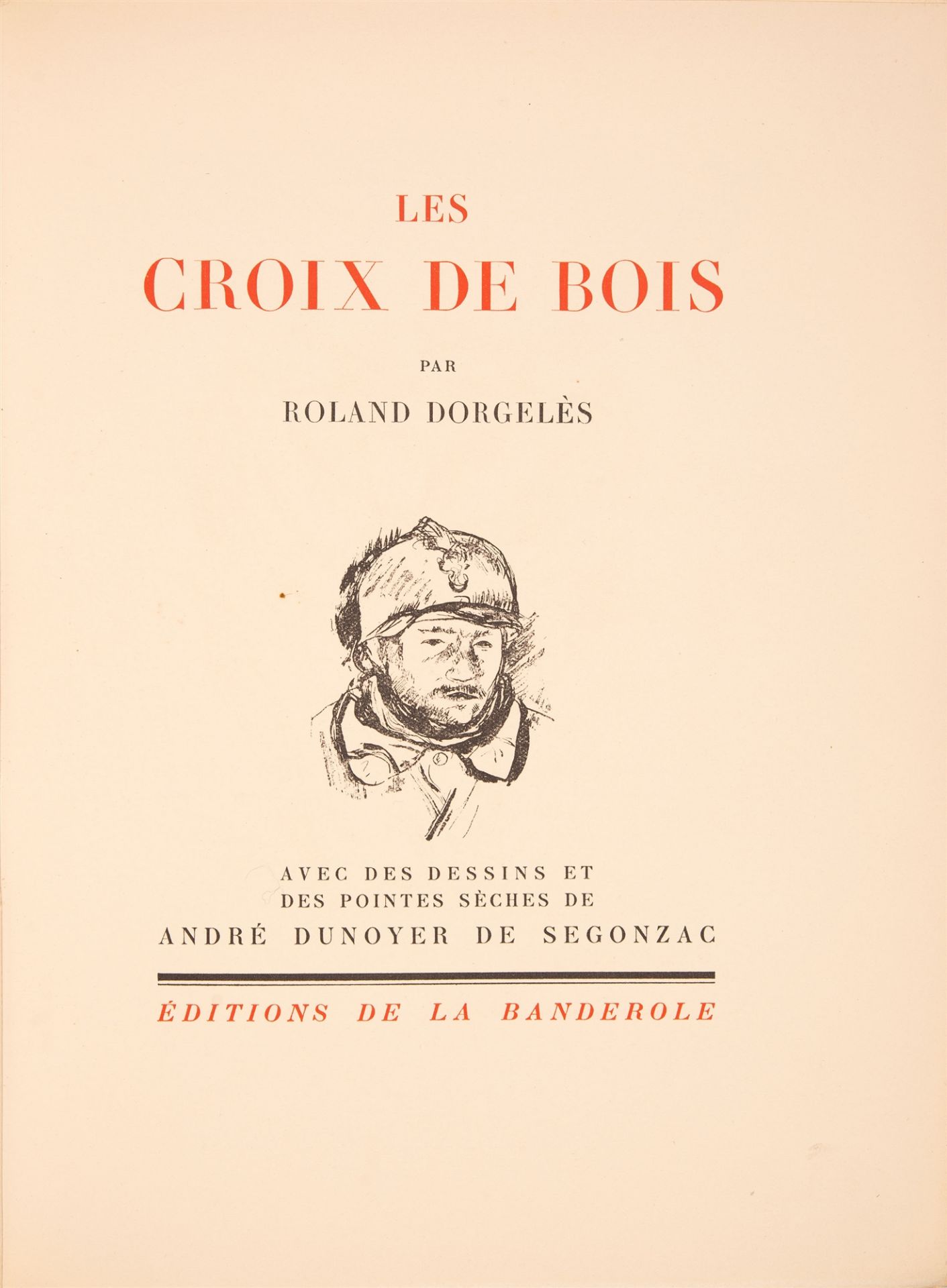 A. D. de Segonzac / Dorgelès, 3 Bde. u. 1 Mappe. Paris 1921-24. - Image 3 of 5