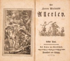 C. M. Wieland, Des Herrn Wielands Allerley. 3 Bde. Frankfurt & Leipzig 1775-77.