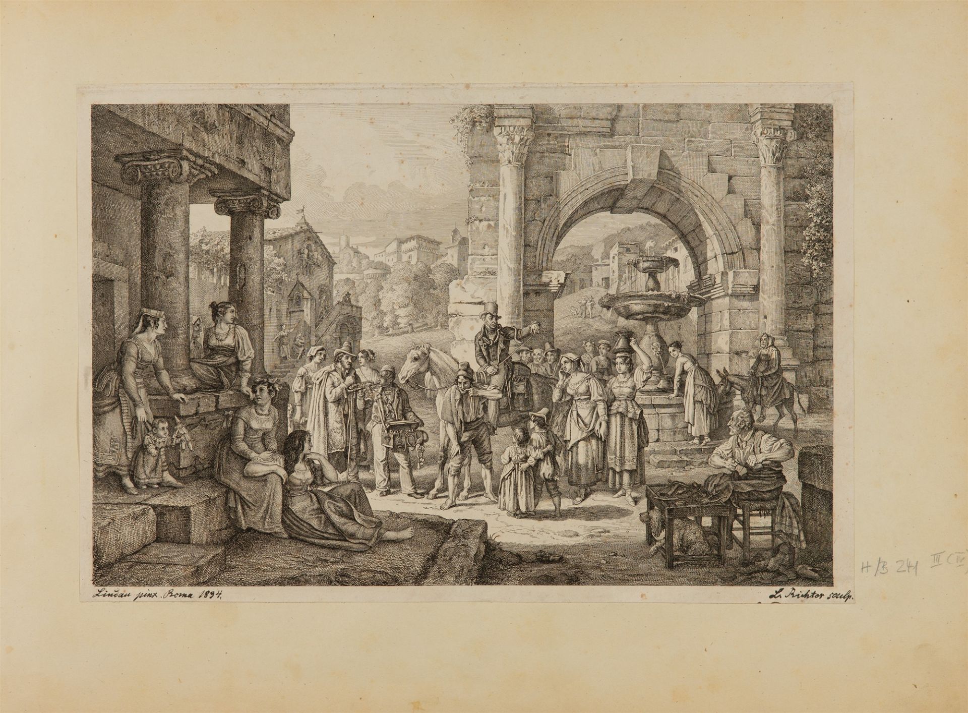 (Italienischer Bilder-Atlas) mit 152 gest. Ansichten und Skizzen. Ca. 1790-1880. - Image 3 of 4