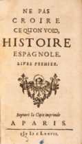 (E. Boursault), Ne pas croire ce qu'on void, histoire espagnole. 1677.