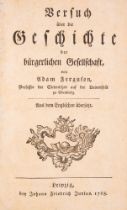 A. Ferguson, Versuch über die Geschichte der bürgerlichen Gesellschaft. Leipzig 1768.