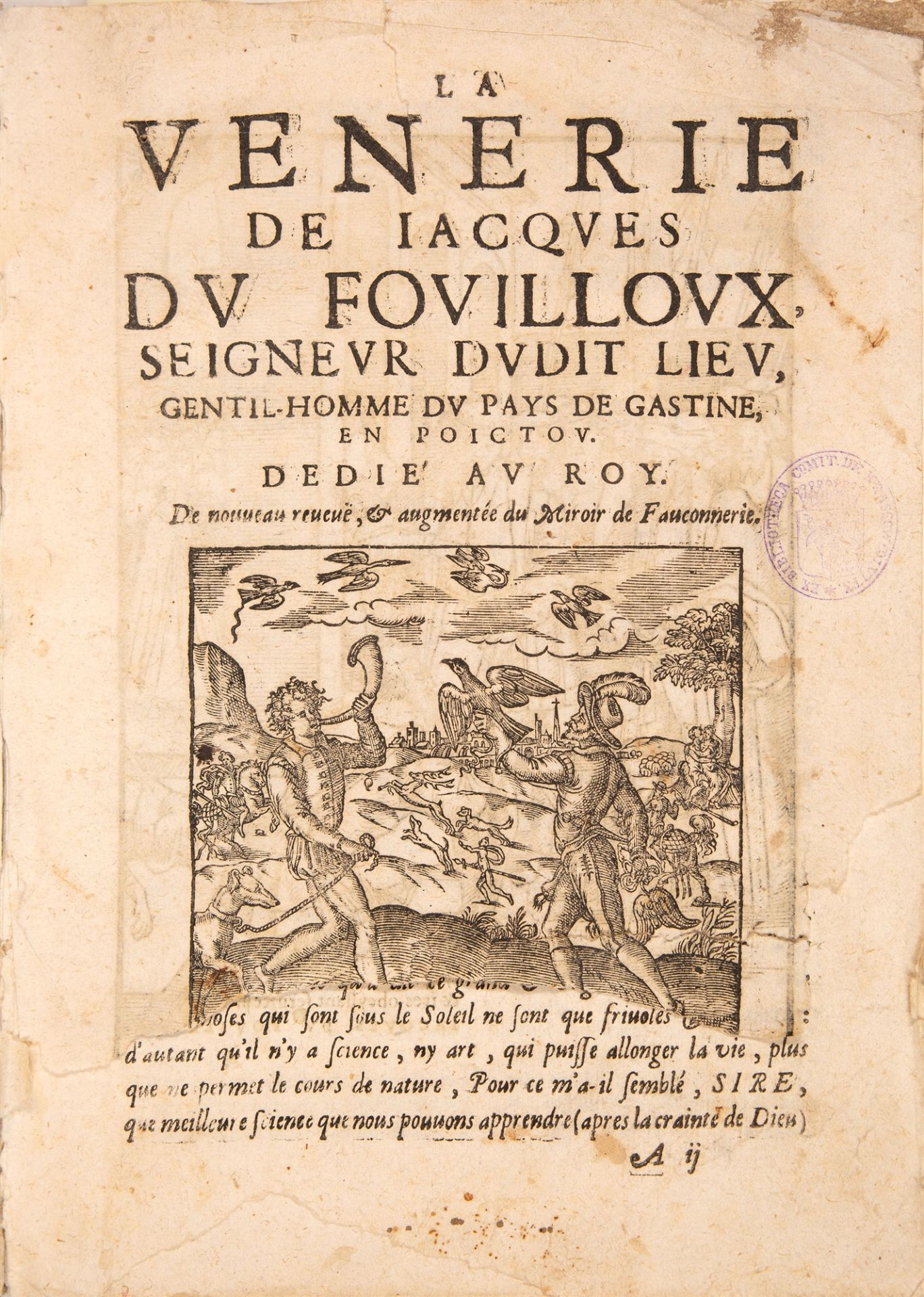 J. du Fouilloux, La venerie. (Paris 1650).