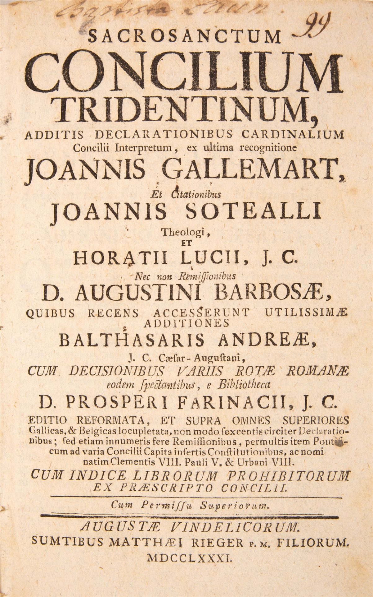 Index librorum prohibitorum. - Sammlung von 17 Werken zum Index Romanus. - Image 5 of 6