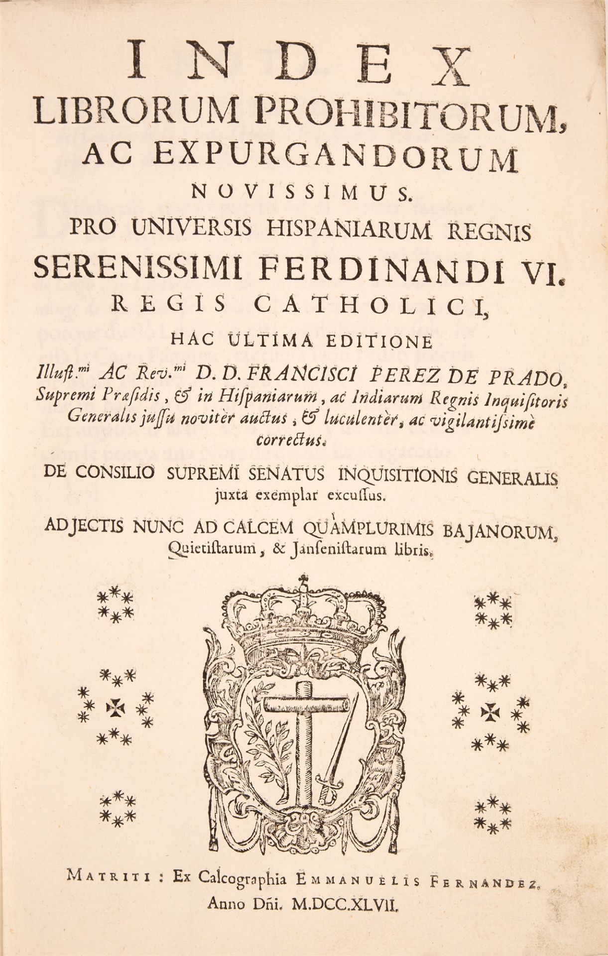 Index librorum prohibitorum. - Sammlung von 17 Werken zum Index Romanus. - Image 6 of 6