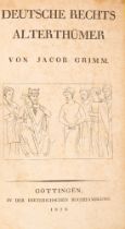 J. Grimm, Deutsche Rechtsalterthümer. Göttingen 1828.