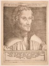 Heinrich Aldegrever. Philipp Melanchthon. 1540. Kupferstich.