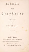 Herodot, Die Geschichten. Übers. v. F. Lange. 2 Bde. Berlin 1811-12.