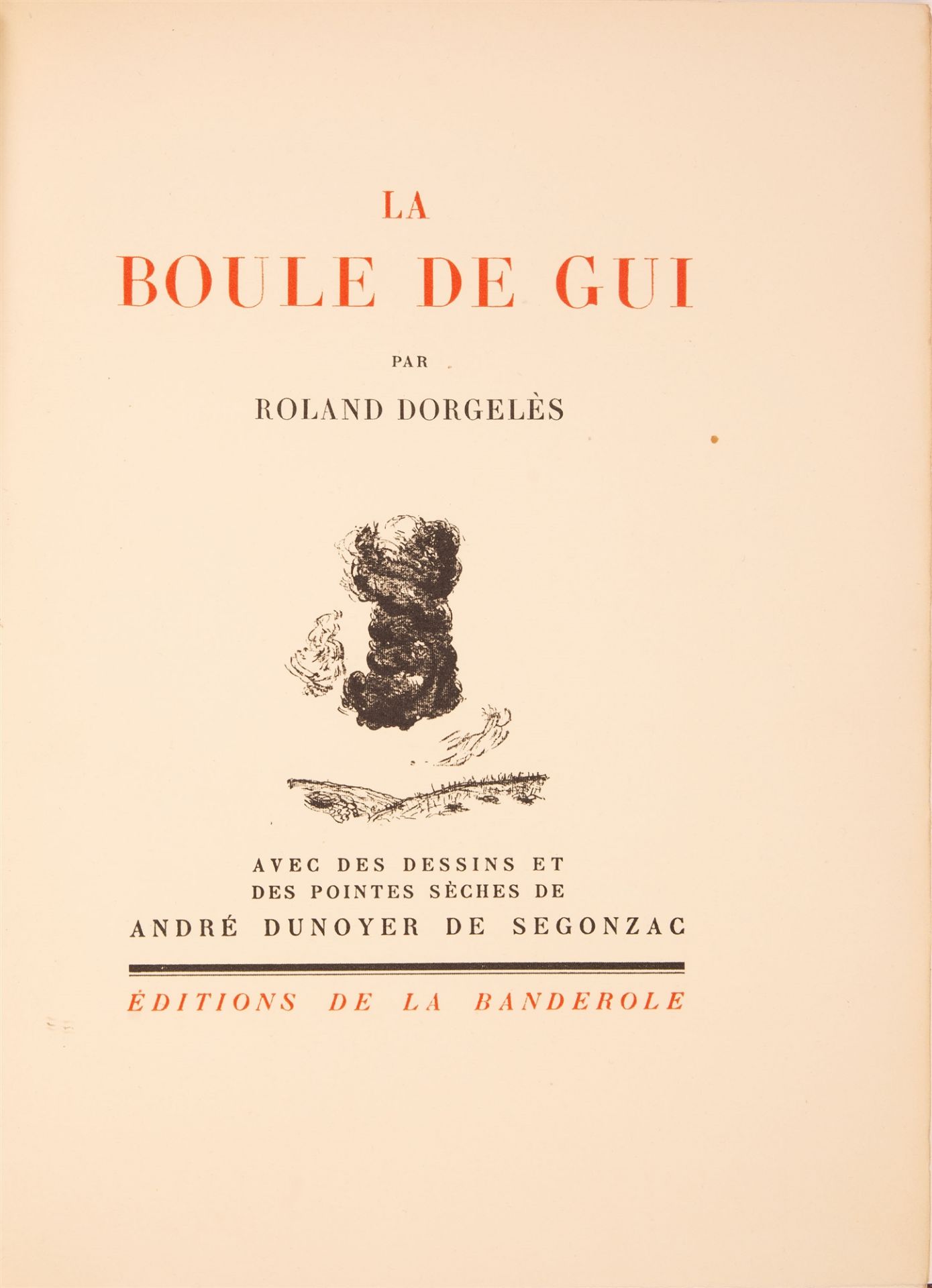 A. D. de Segonzac / Dorgelès, 3 Bde. u. 1 Mappe. Paris 1921-24. - Image 5 of 5