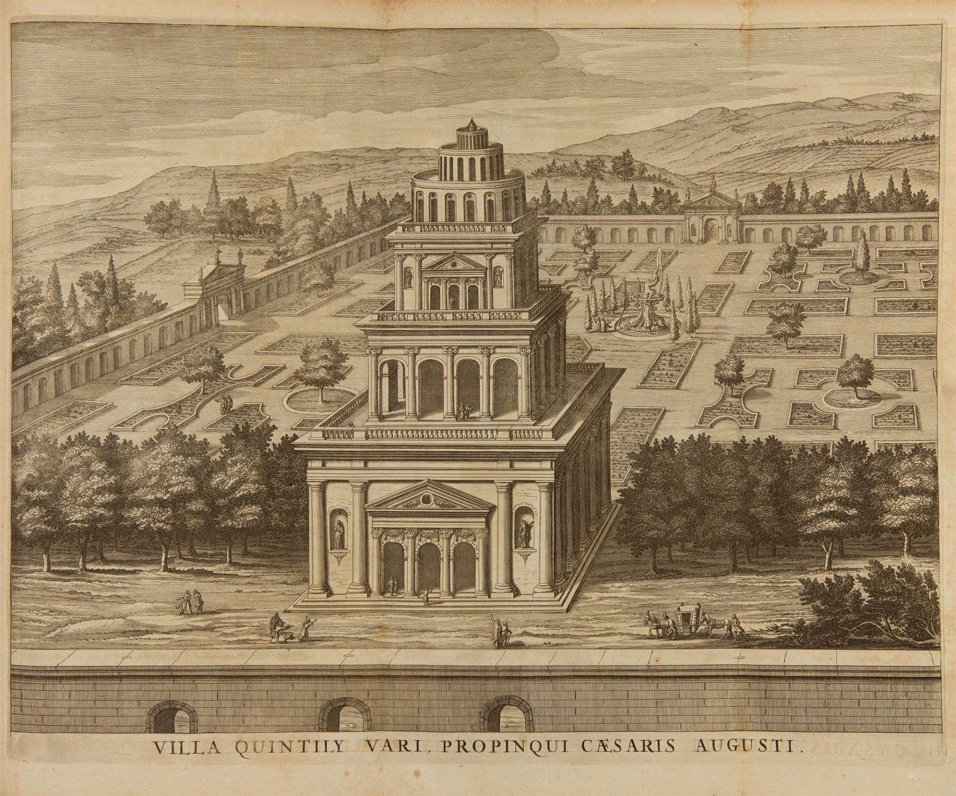 A. Kircher, Latium. Amsterdam 1671. - Image 2 of 2