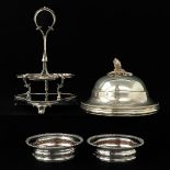 A Collection of Silver Plated Items