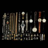 A Collection of Jewelry and Watches