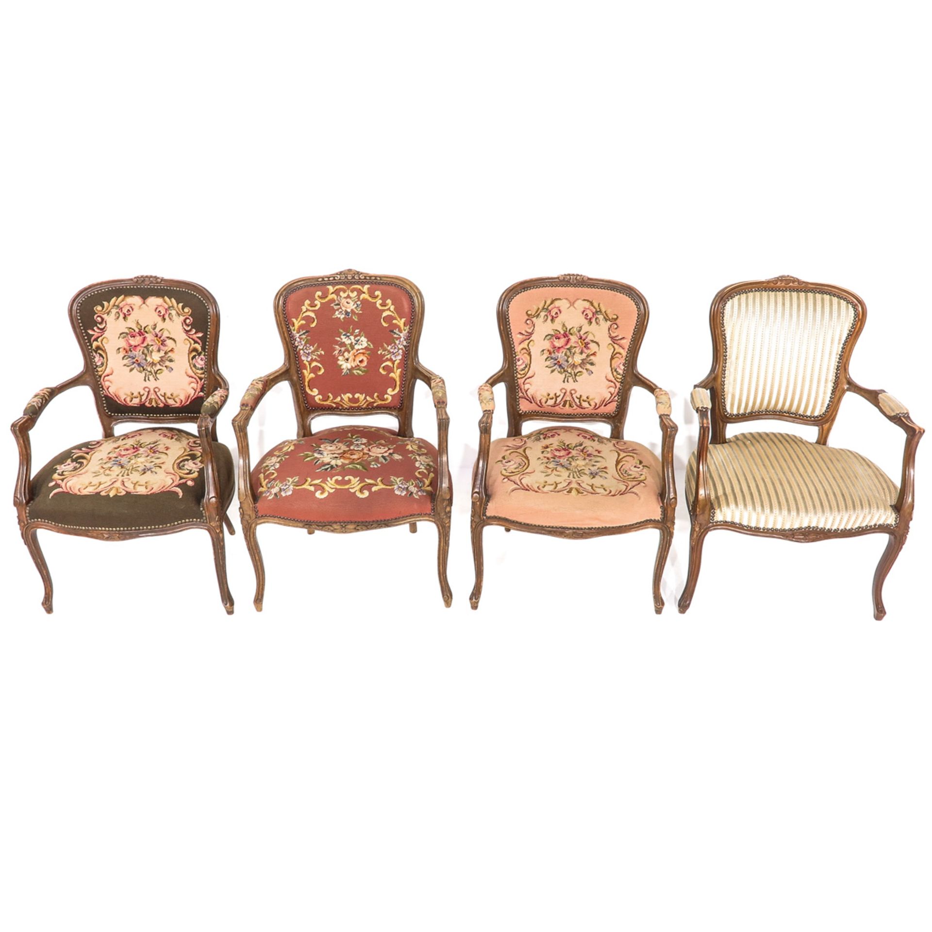 A Lot of 4 Armchairs - Image 5 of 9