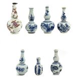 A Collection of 7 Miniature Vases