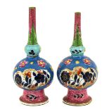 A Pair of Famille Rose Rose Water Droppers