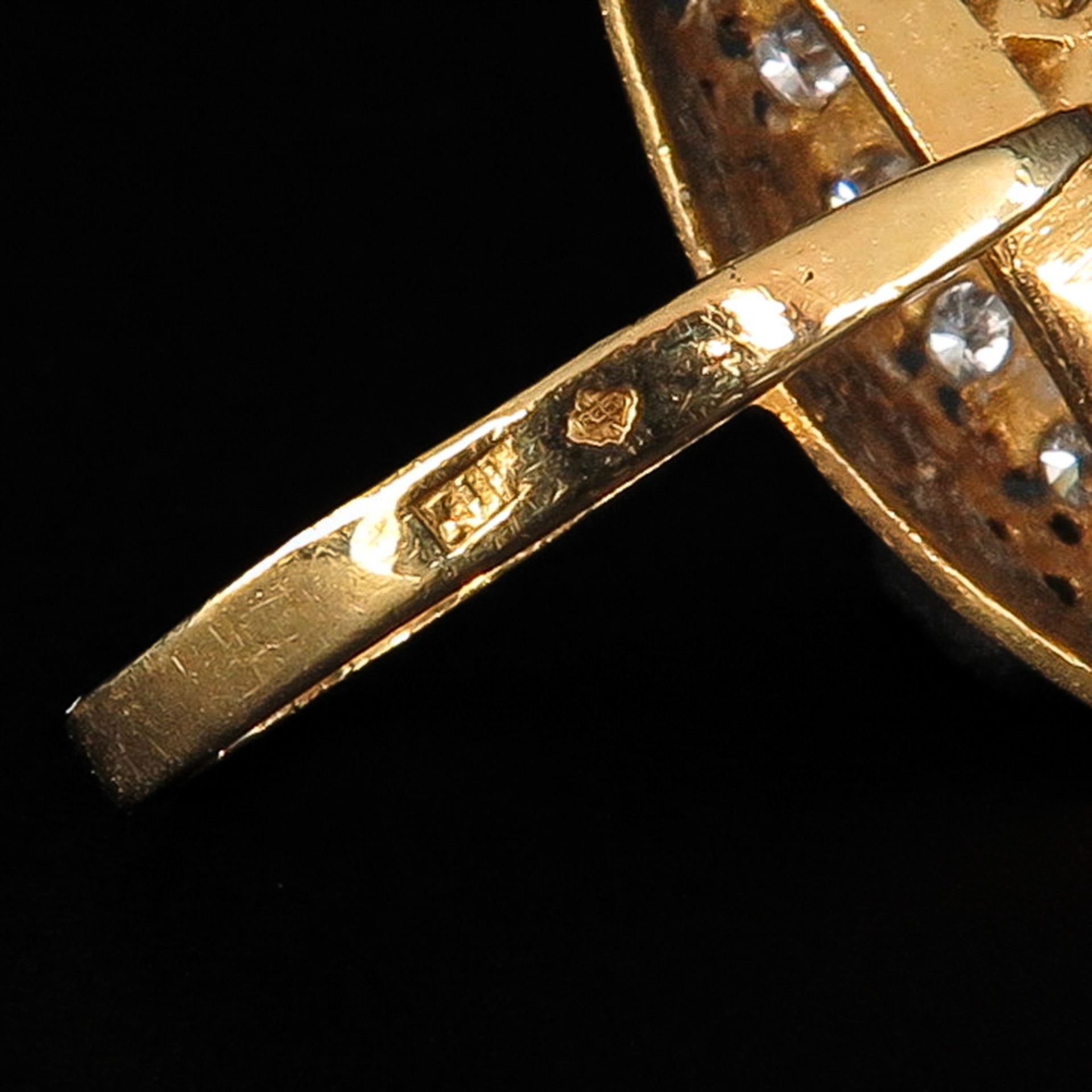 A Ladies 14KG Diamond Ring - Bild 4 aus 4