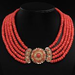 A 19th Century Red Coral Necklace