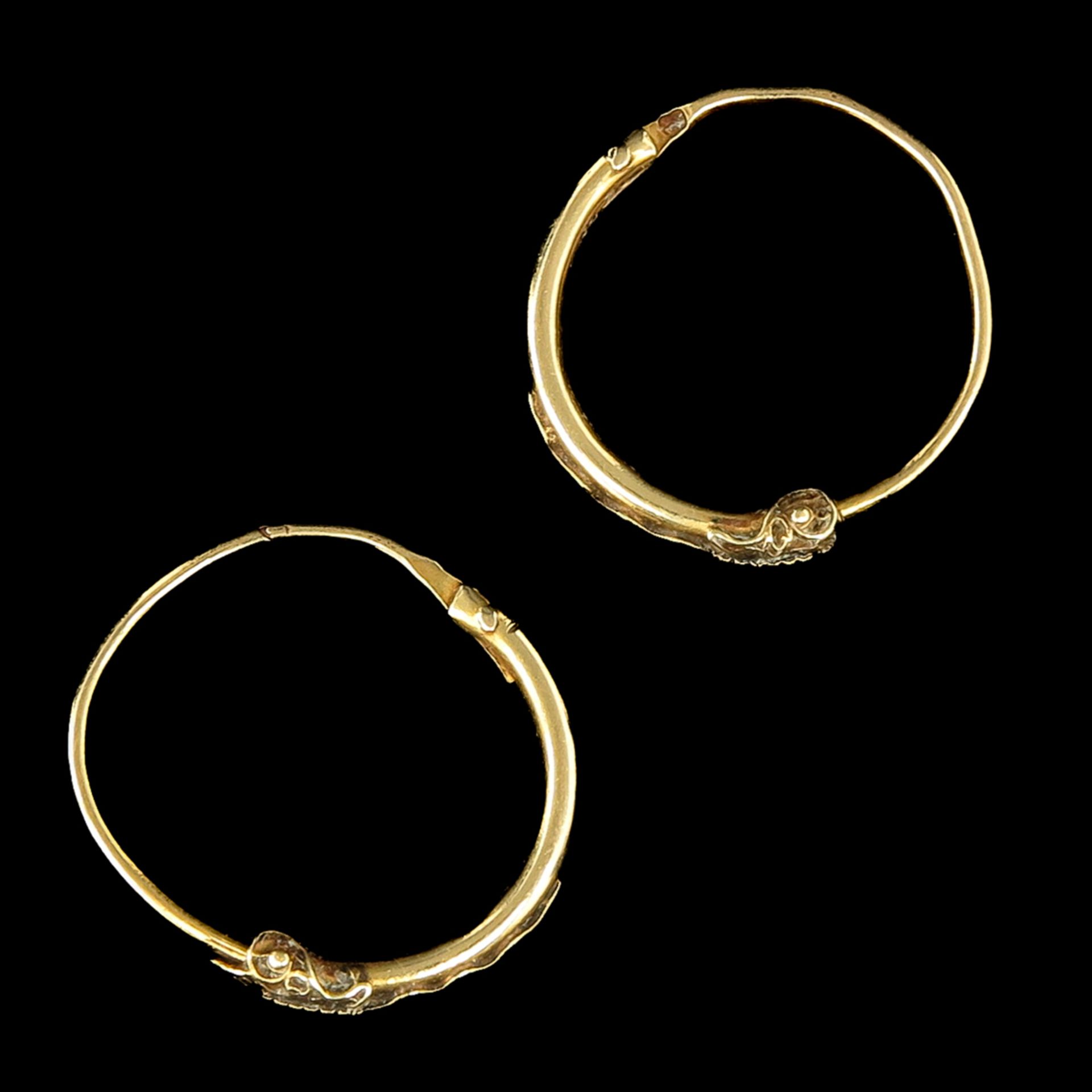 A Pair of 19th Century Fisherman Earrings