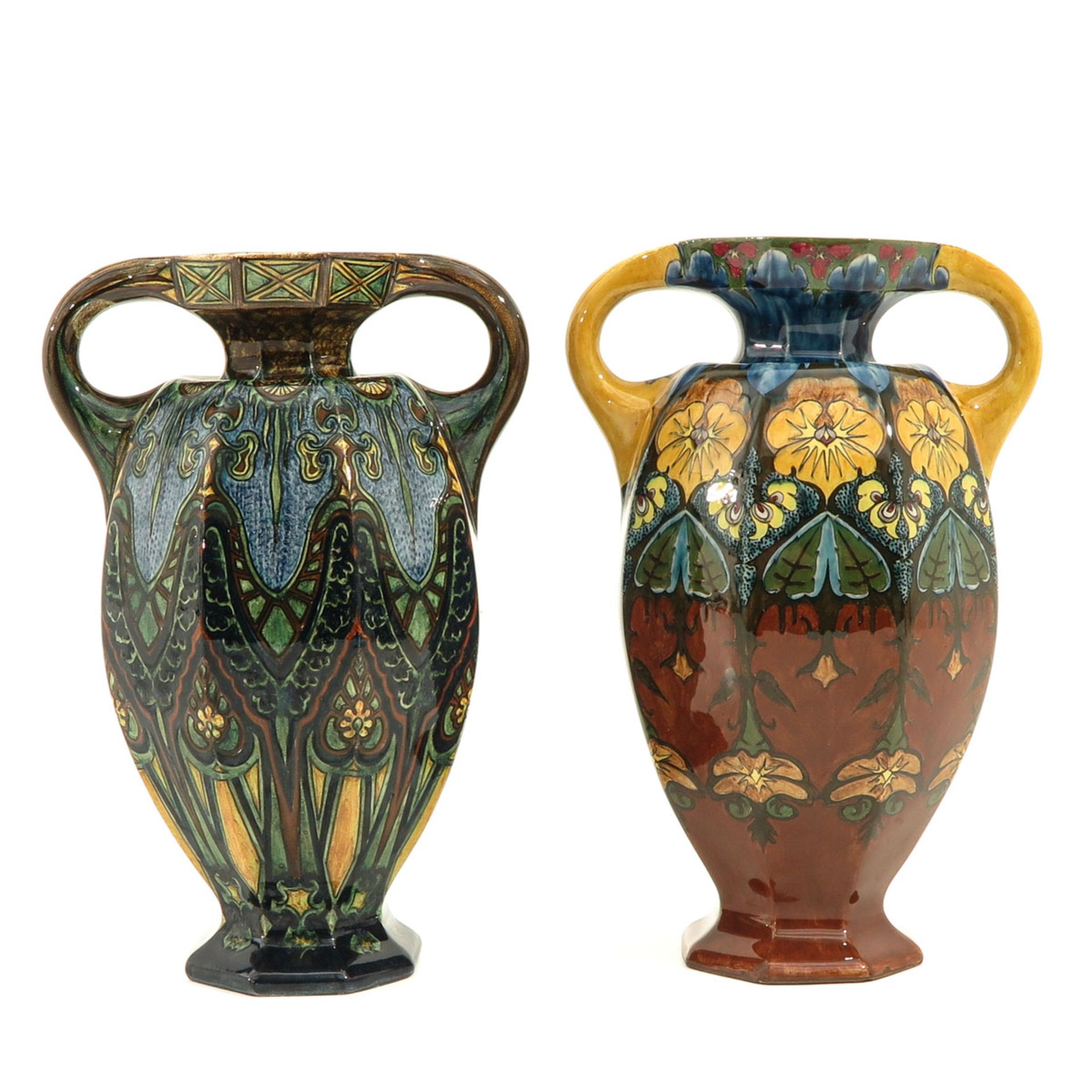 A Lot of 2 Rozenburg Vases - Image 3 of 10