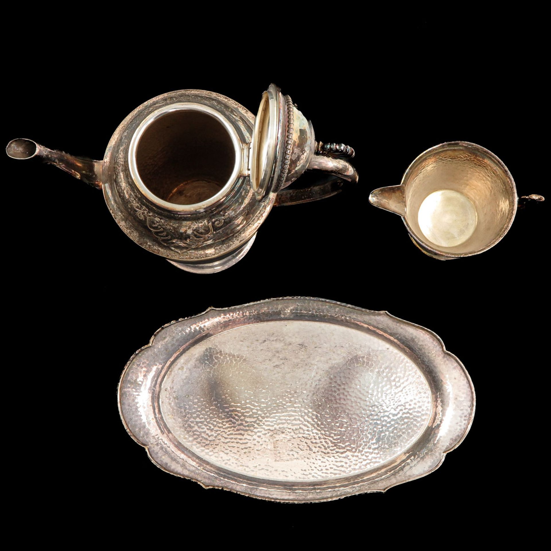 A Silver Plated Coffee Set - Image 5 of 7