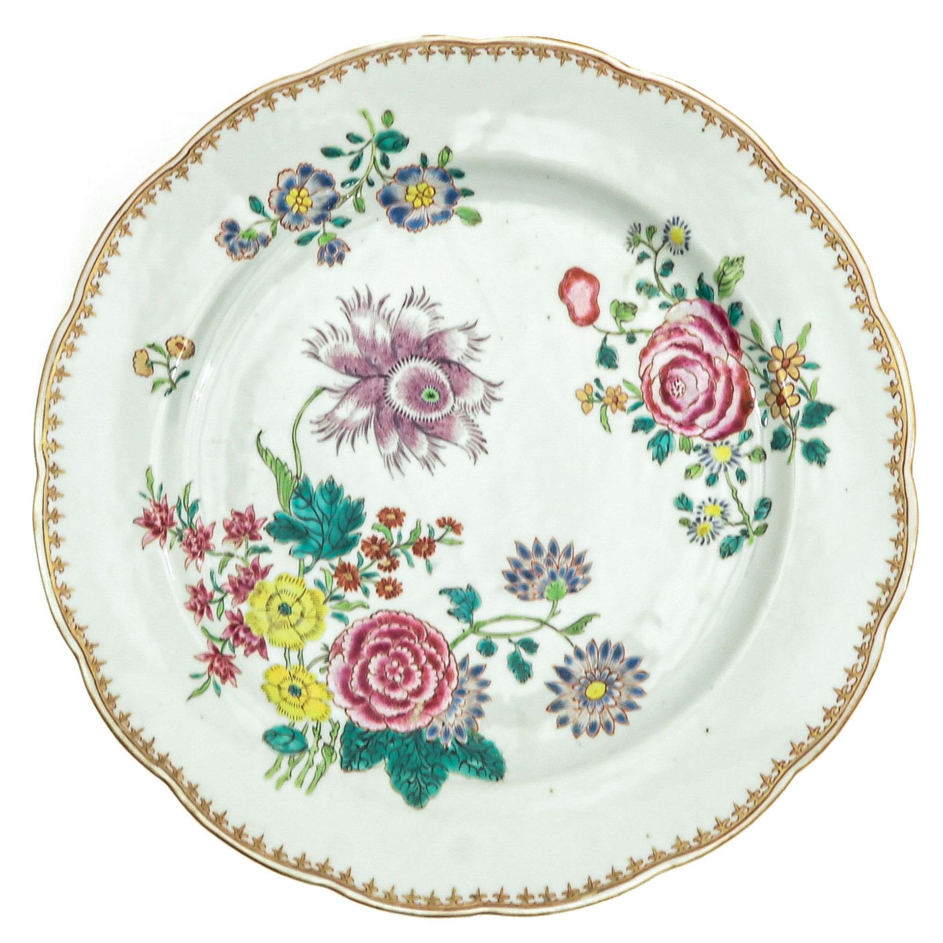 A Pair of Famille Rose Plates - Bild 5 aus 9