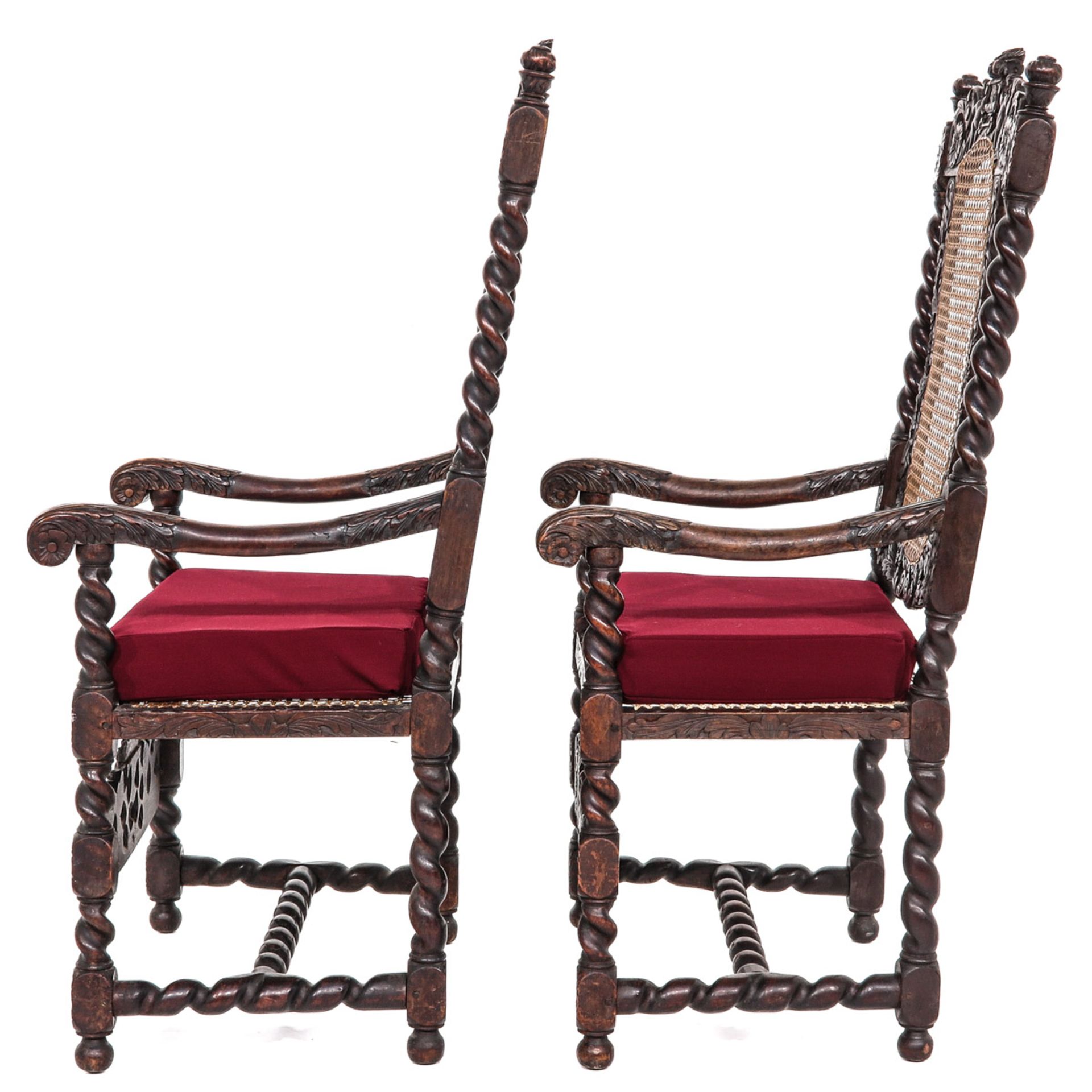 A Pair of William and Mary Chairs - Image 2 of 10