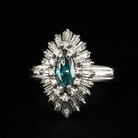 A Ladies 18KG Diamond Ring