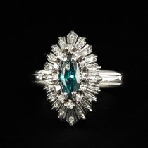 A Ladies 18KG Diamond Ring