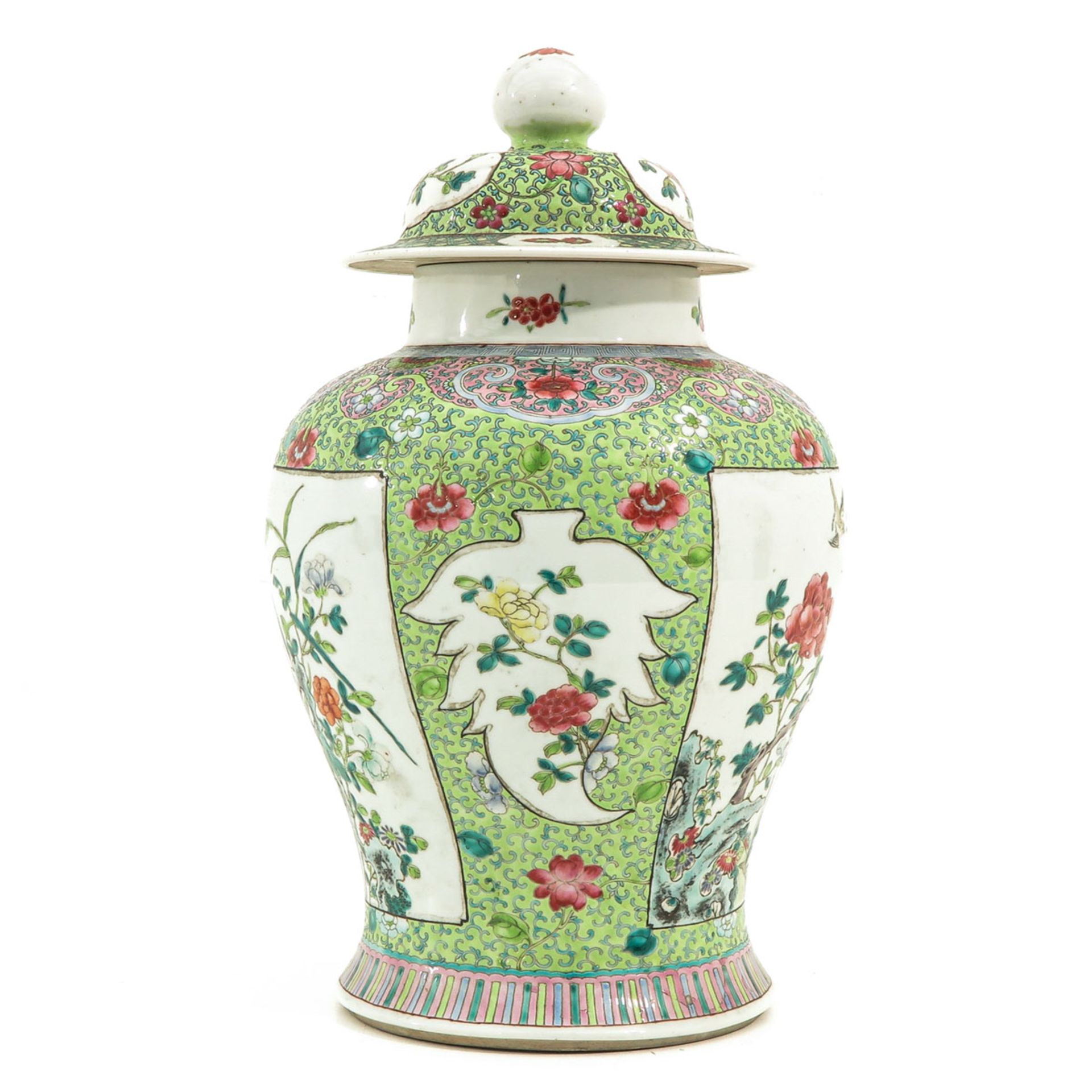 A Famille Rose Jar with Cover - Image 2 of 9