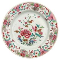 A Famille Rose Plate