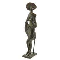 A Signed Bronze Sculpture