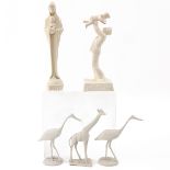 A Collection of 5 Sculptures