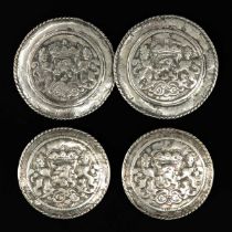 A Set of Silver Dutch Broekstukken and Klepstukken