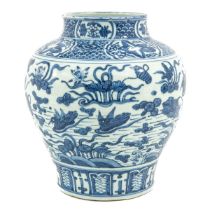 A Blue and White Jar