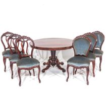 A Dinner Table with 6 Chairs