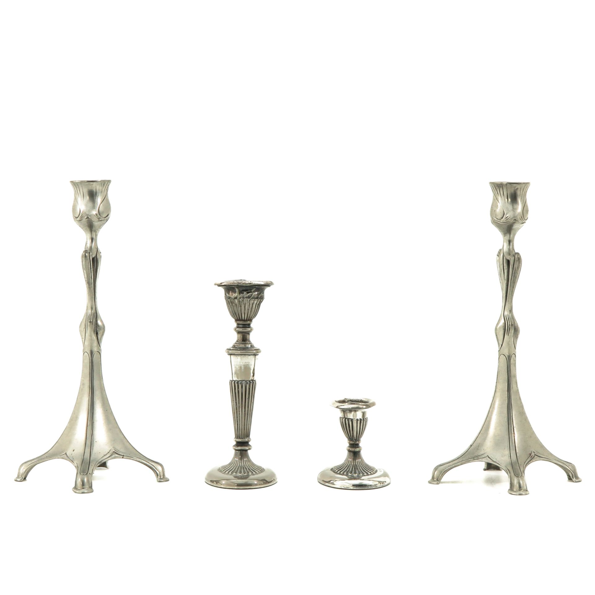 A Lot of 4 Candlesticks - Image 4 of 10