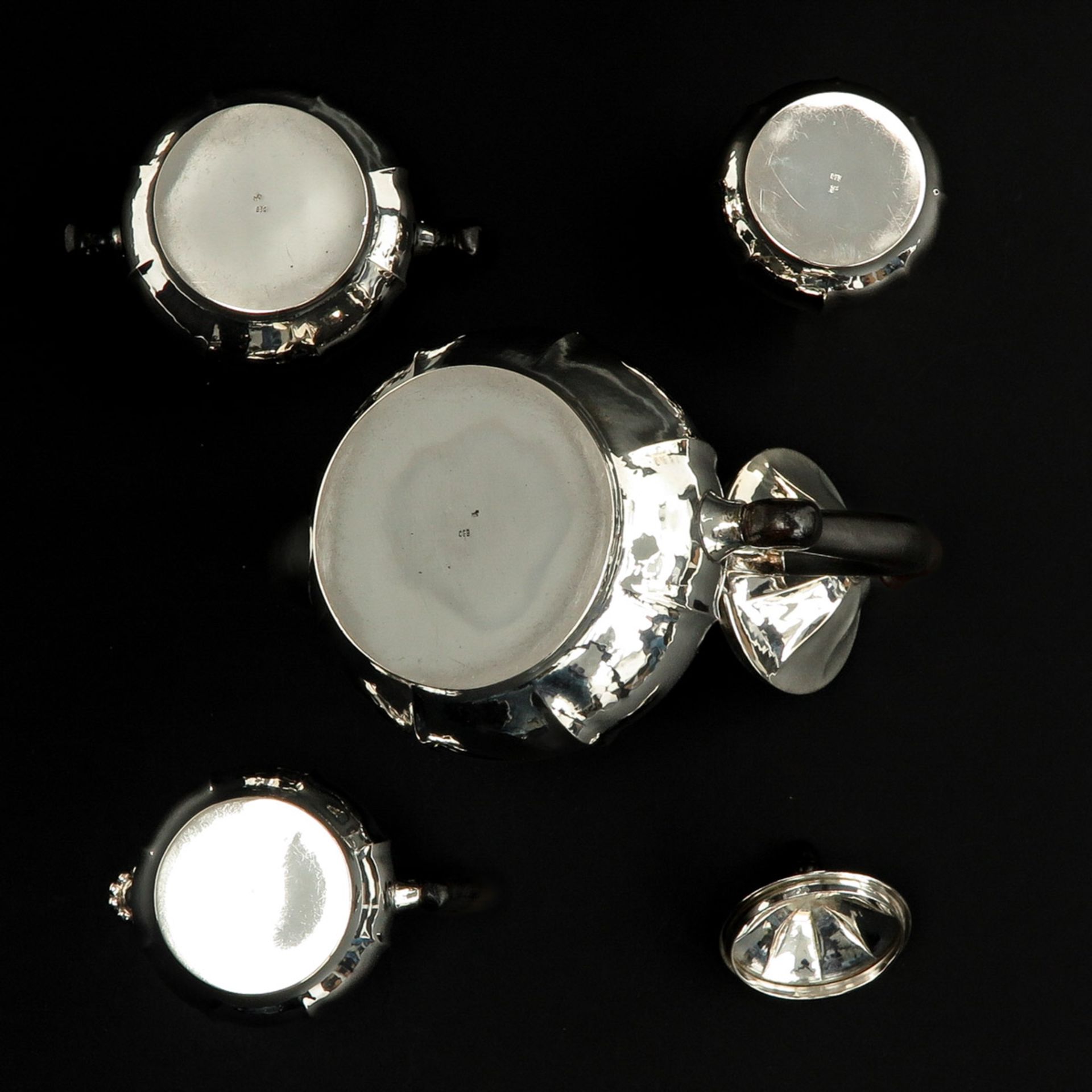 A Silver Tea Set - Bild 6 aus 10
