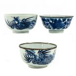 A Collection of Bleu de Hu Porcelain