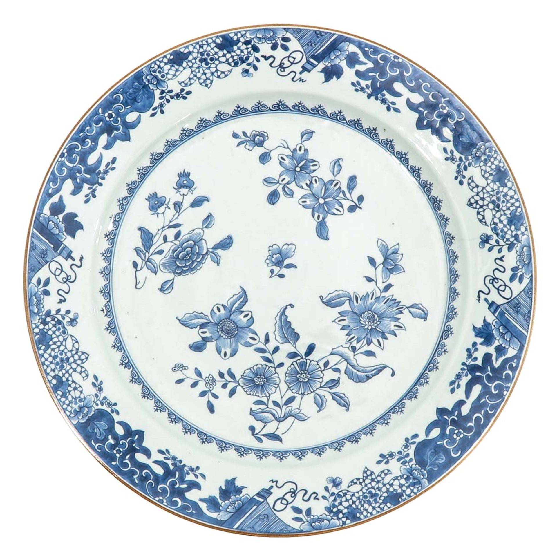 A Lot of 2 Blue and White Plates - Bild 3 aus 10
