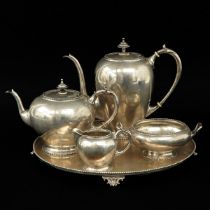 A Silver Coffee Set