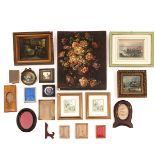 A Collection of Frames and Paintings