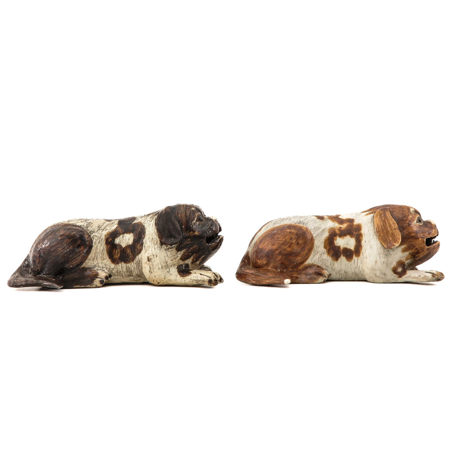 A Pair of Chinese Pug Sculptures - Image 4 of 10