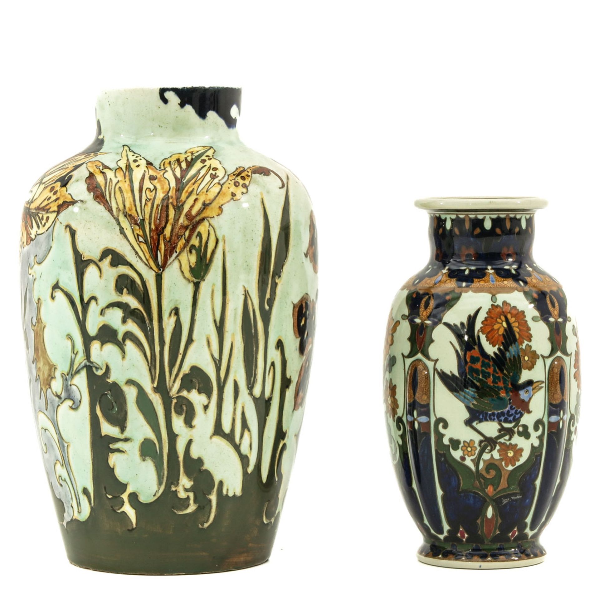 A Lot of 2 Rozenburg Vases - Bild 2 aus 10