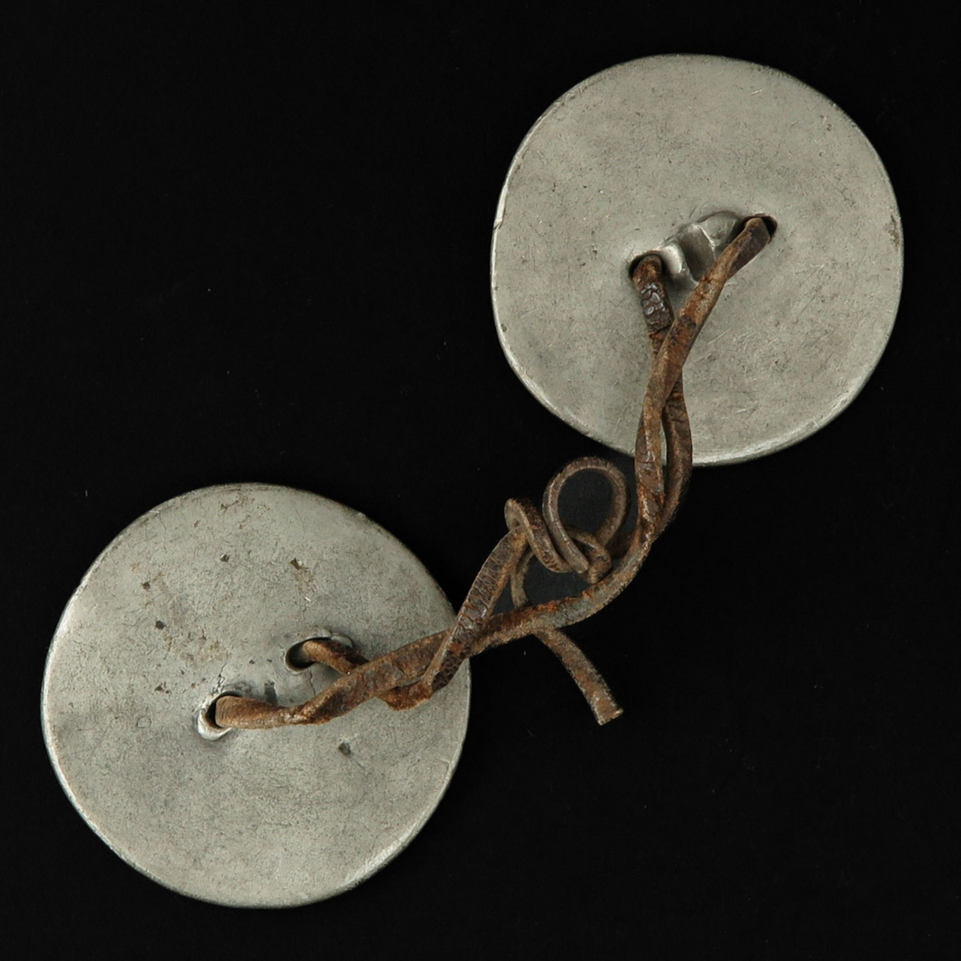 A Pair of 19th Century Pewter Broekstukken - Image 2 of 2