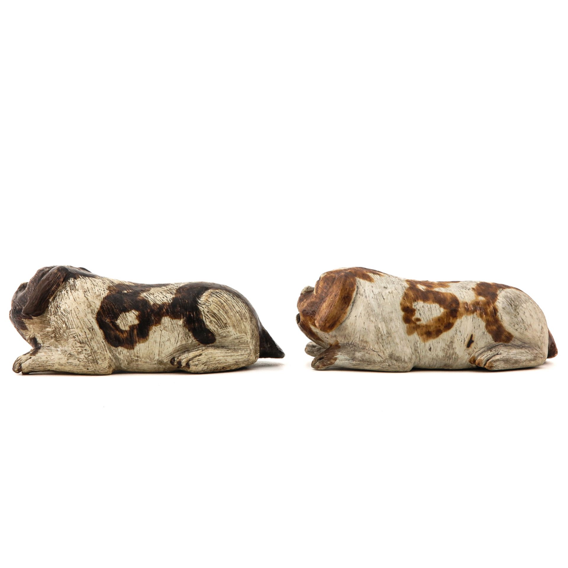 A Pair of Chinese Pug Sculptures - Image 2 of 10