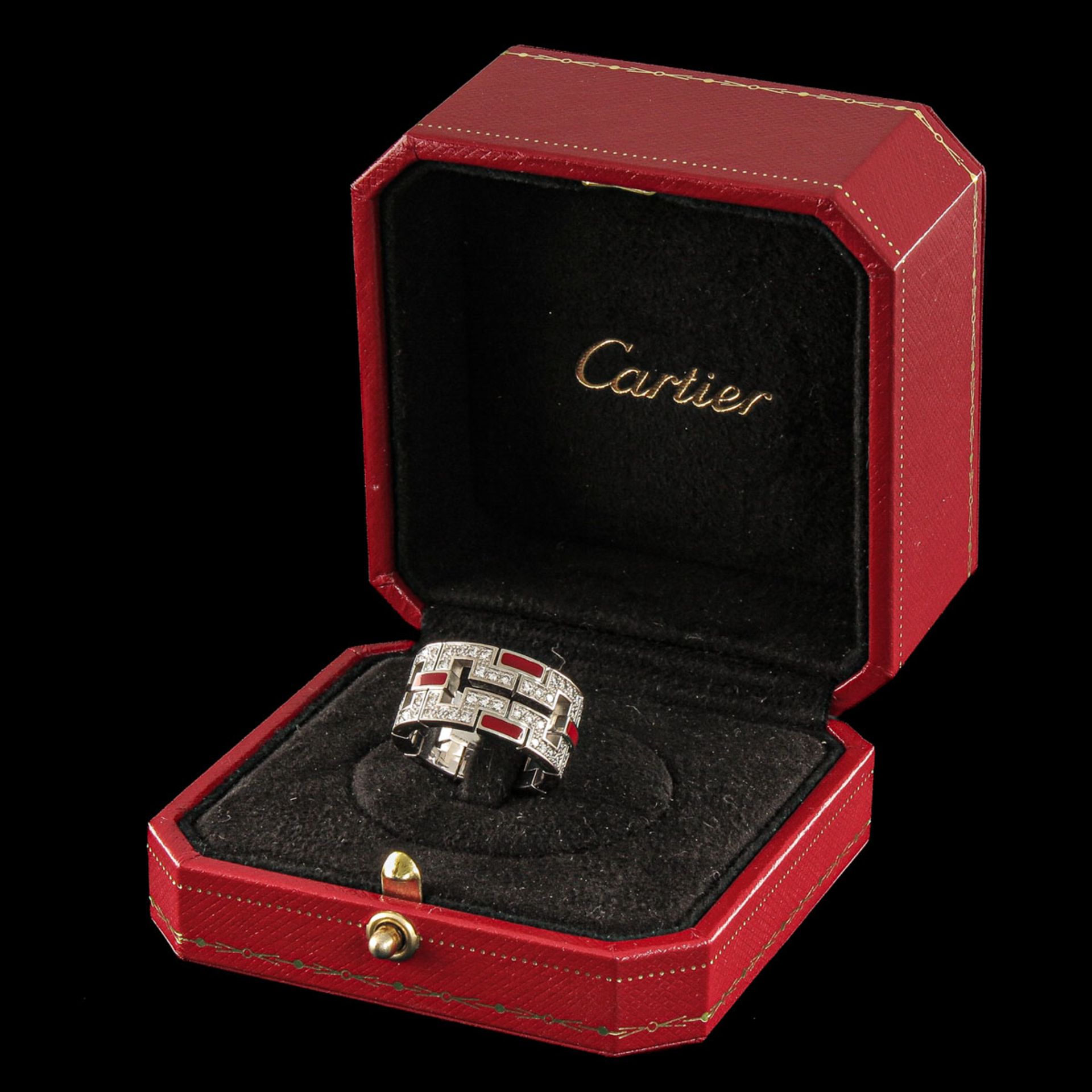 An 18KG Cartier Kiss of the Dragon Ring - Bild 4 aus 4