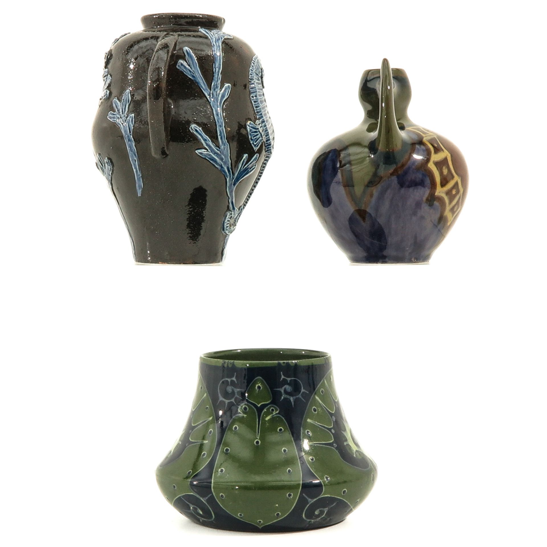 A Lot of 3 Distel Vases - Image 4 of 9