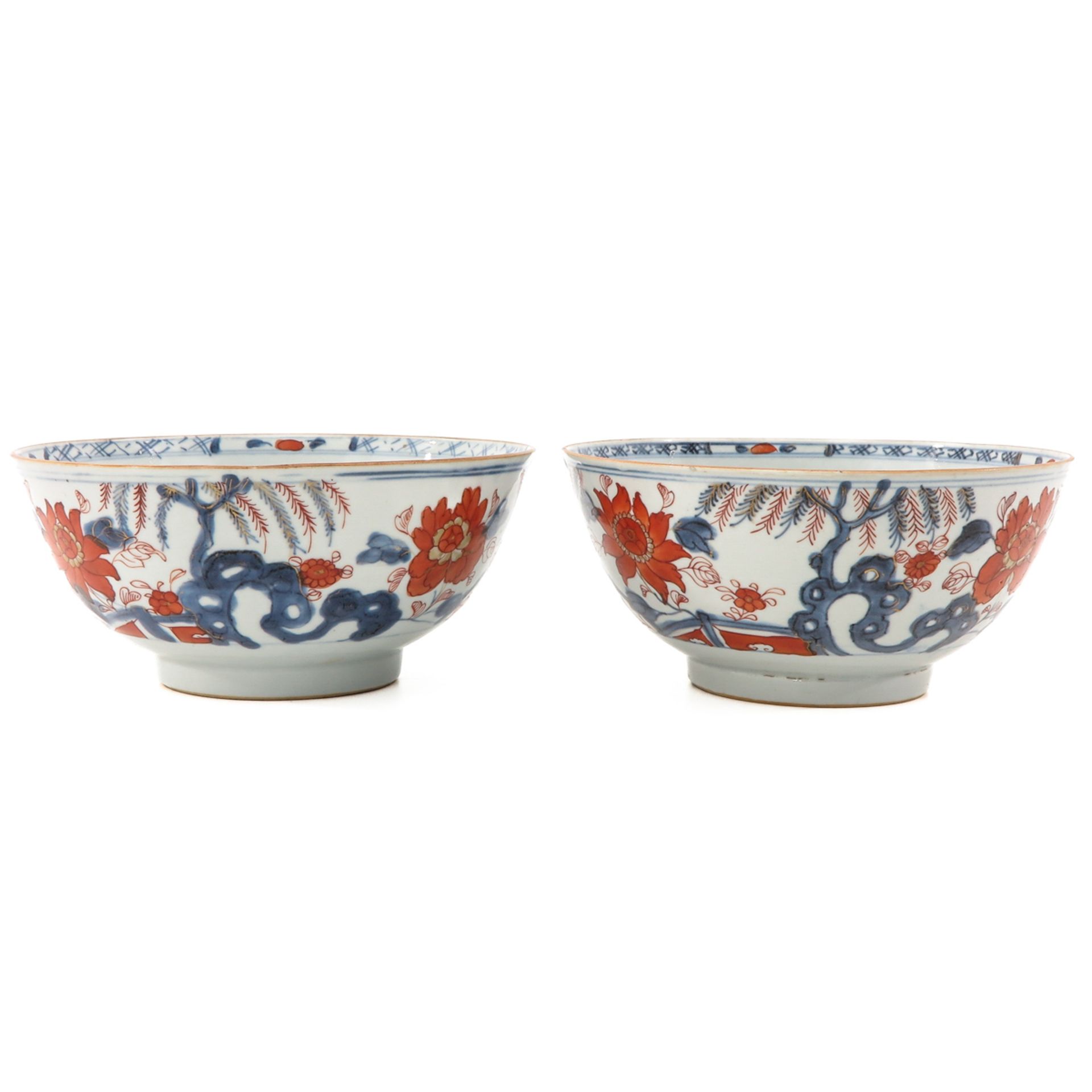 A Pair of Imari Bowls