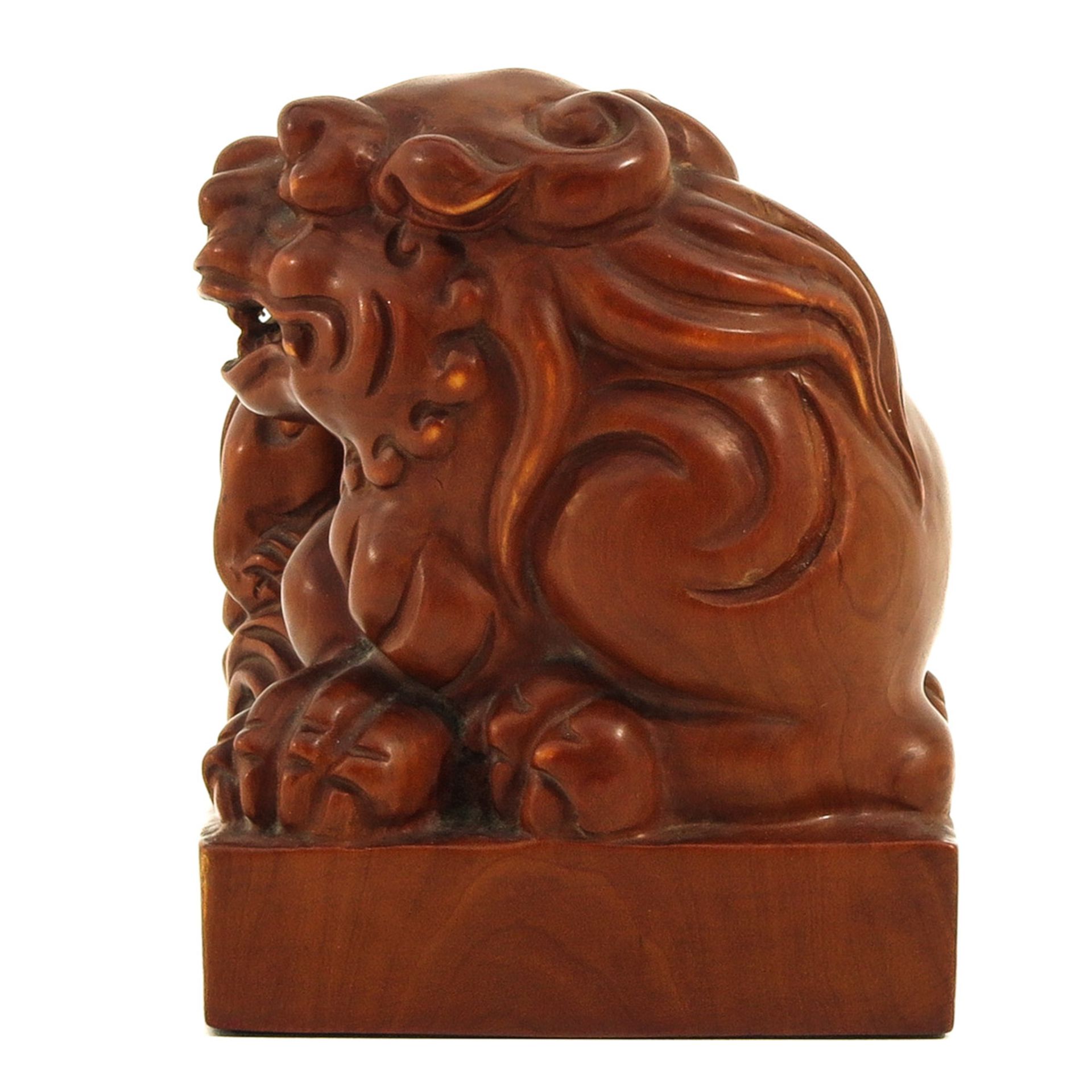 A Carved Wood Seal - Bild 2 aus 9