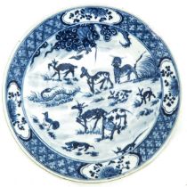 A Blue and White Plate