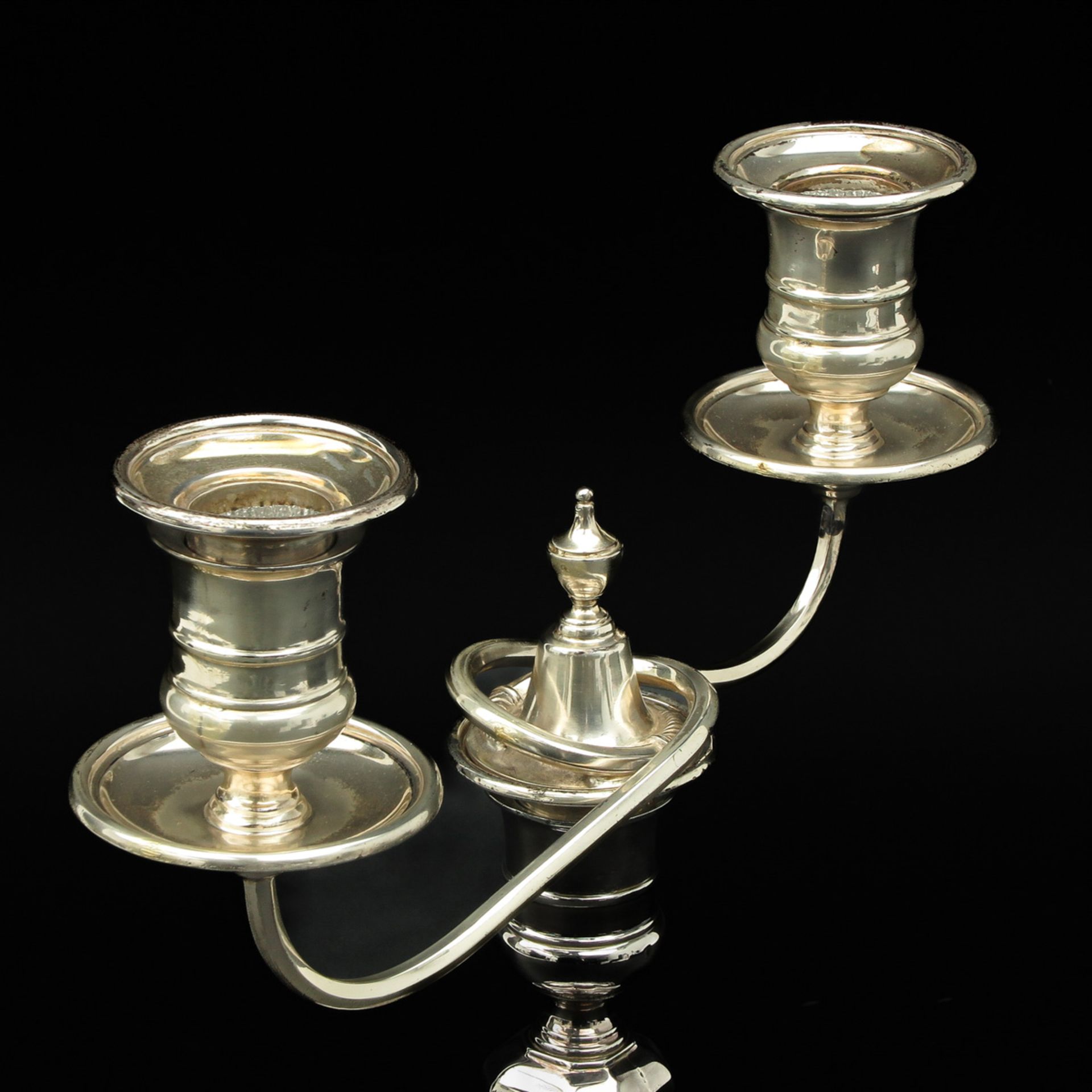 A Pair Silver Candlesticks - Image 9 of 10